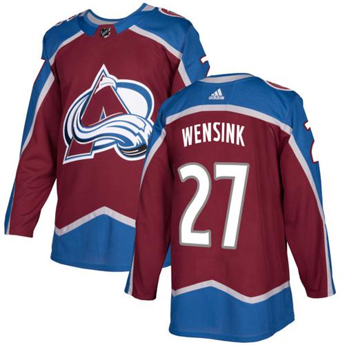 Adidas Men Colorado Avalanche 27 John Wensink Burgundy Home Authentic Stitched NHL Jersey